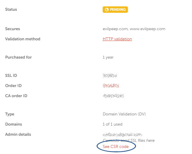 get SSL validation file